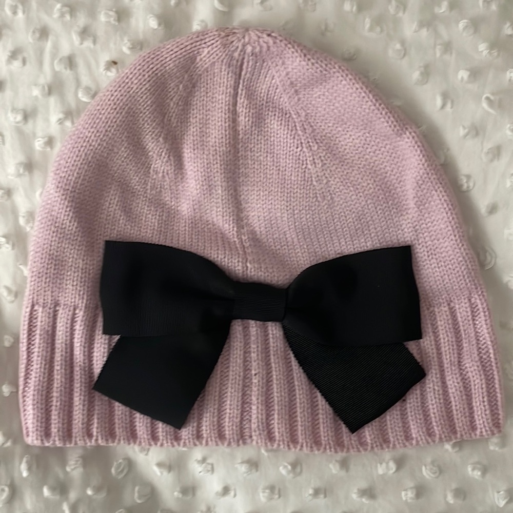 Kate Spade pink hat with bow